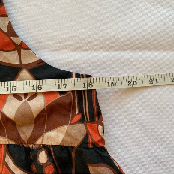 Eva Franco x Anthropologie Black Floral Retro Mod Tent Min Dress Size Medium - Picture 15 of 16